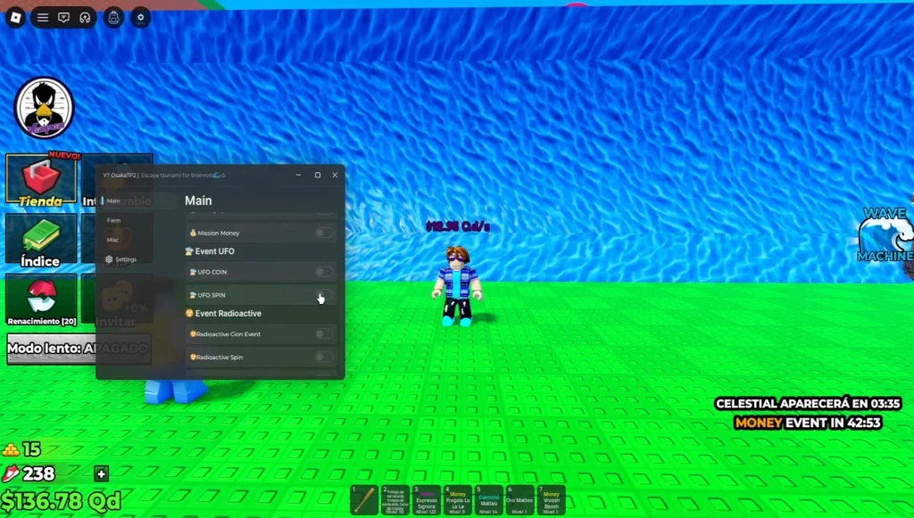 Escape Tsunami For Brainrots Script